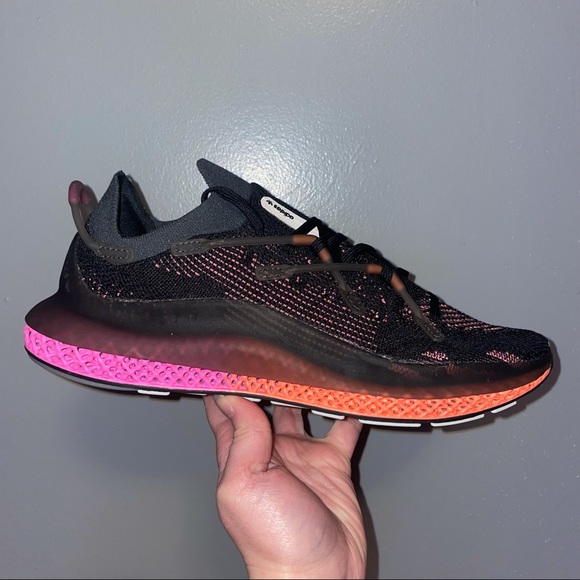 adidas | Shoes | Mens Adidas 4d Fusio Black Orange Pink | Poshmark